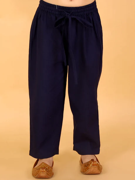 Boy Blue Printed cotton Kurta & Pyjama