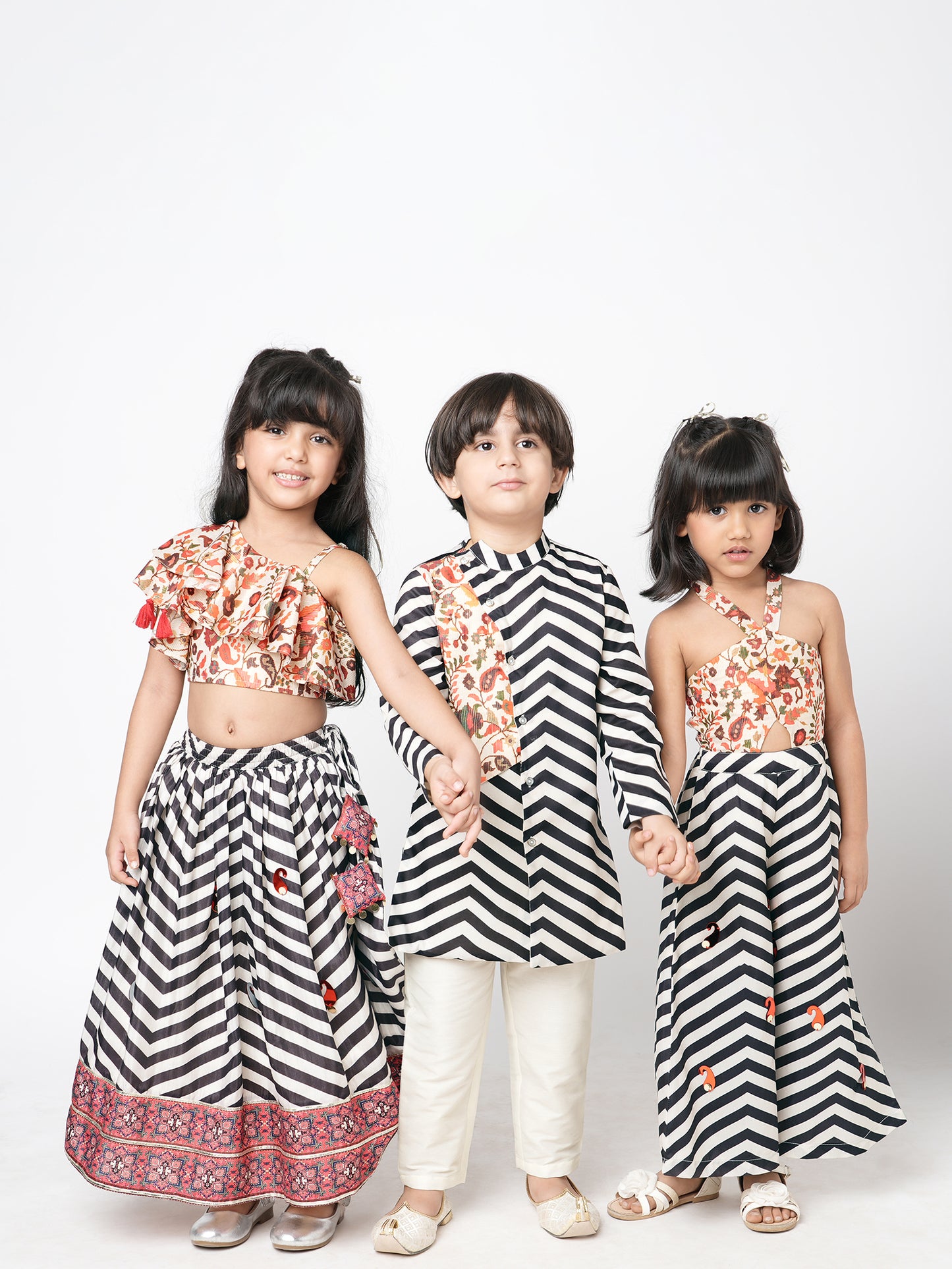 Girl - Chromatic Print Lehanga Choli