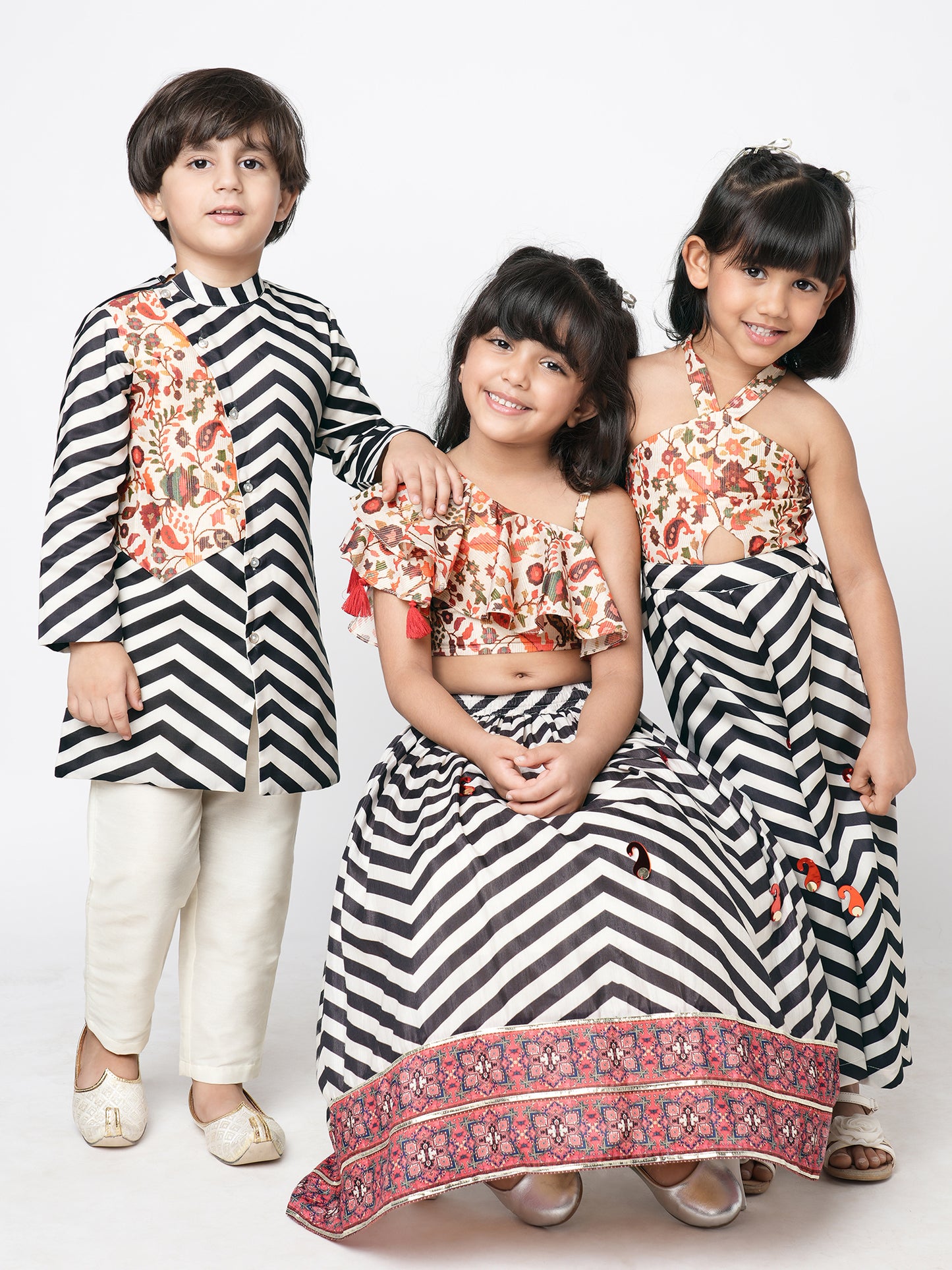 Girl - Chromatic Print Lehanga Choli