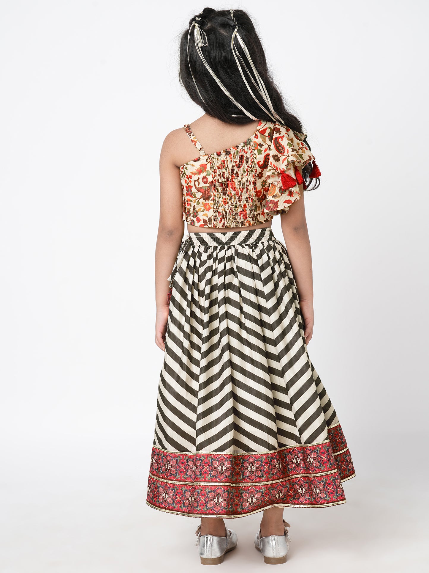 Girl - Chromatic Print Lehanga Choli