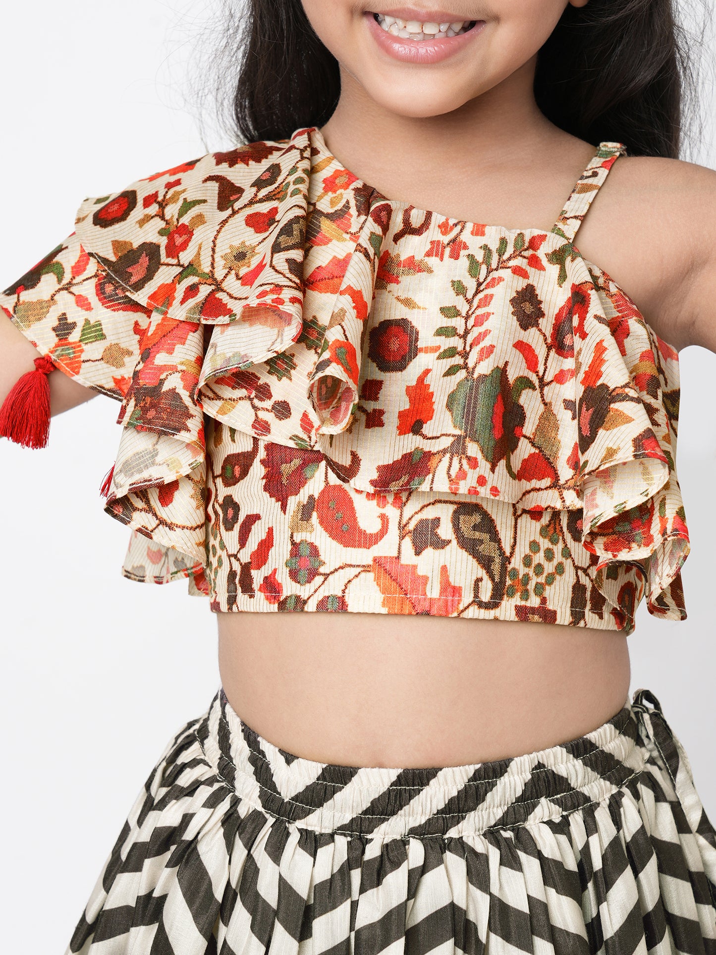 Girl - Chromatic Print Lehanga Choli
