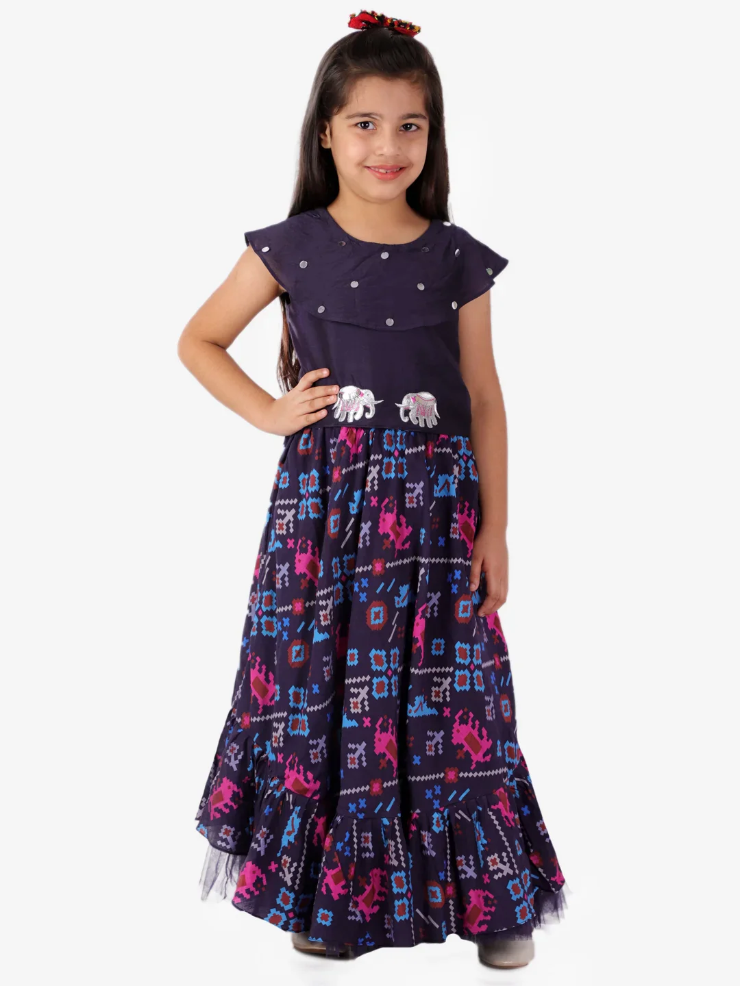 Girl - Navy Blue Lehanga Choli