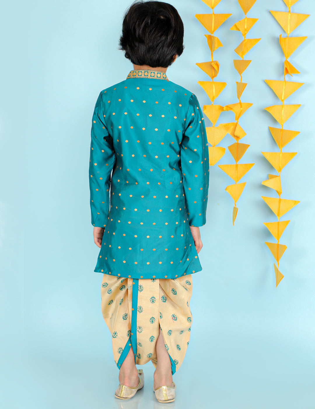 Boy - Blue Shervani with Dhoti