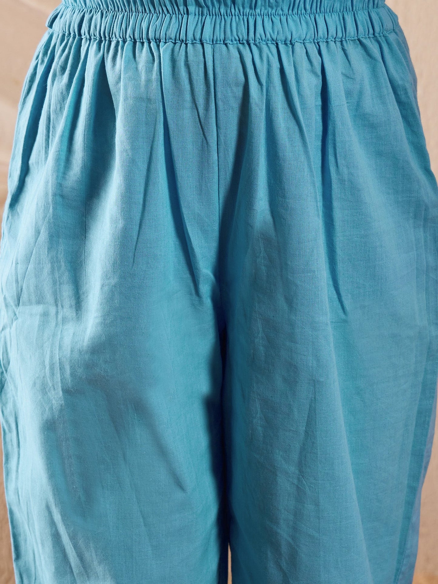 Girl - Blue Kurta Set with Dupatta