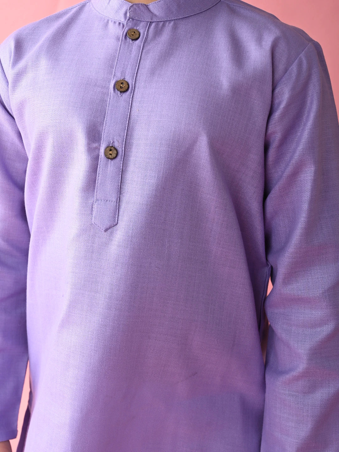 Boy - Mauve Cotton Kurta Set