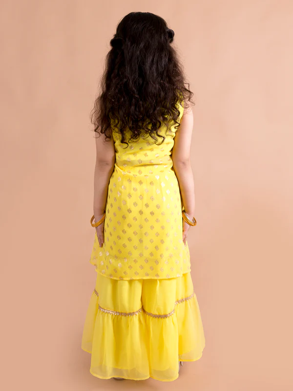 Girl - Yellow Sharara Set