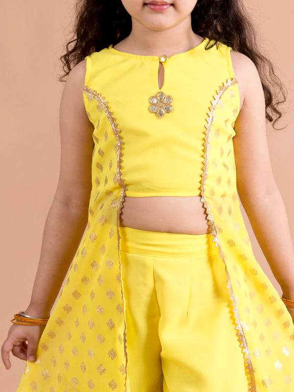 Girl - Yellow Sharara Set