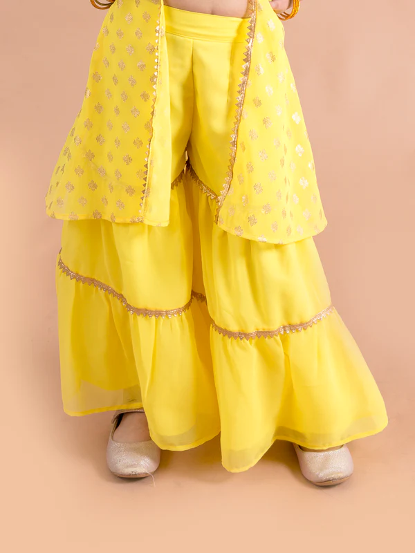 Girl - Yellow Sharara Set