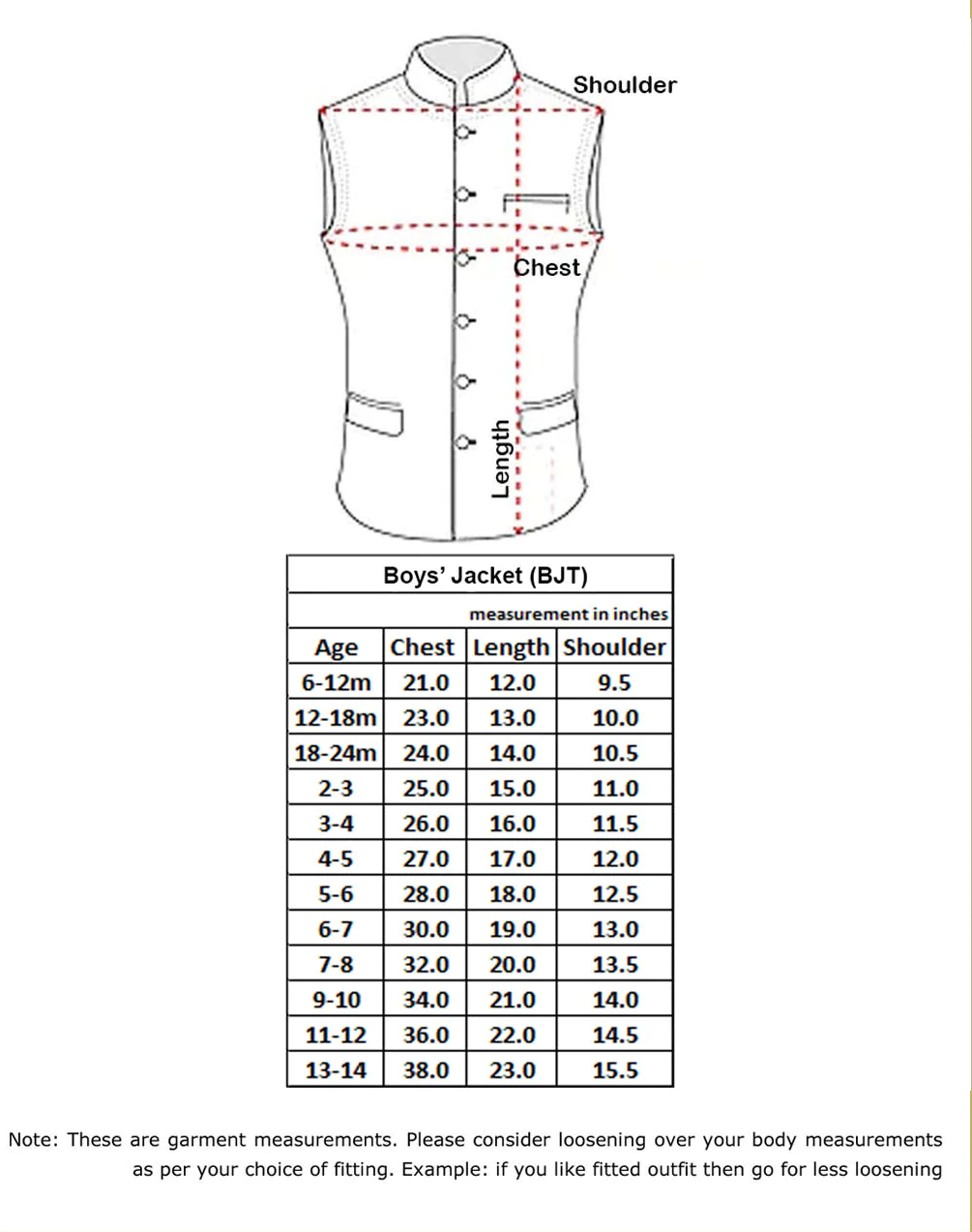 Boy Navratri Style Orange & Black Nehru Jacket Only