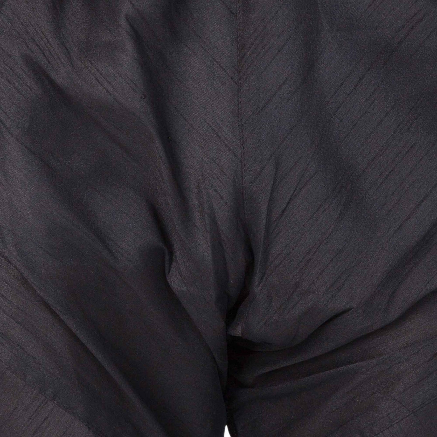 Boy - Black Nehru Collar Raw Silk Kurta and Pyjama Set