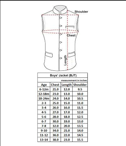 Boy Beige Golden Cotton Silk Blend Nehru Jacket Only