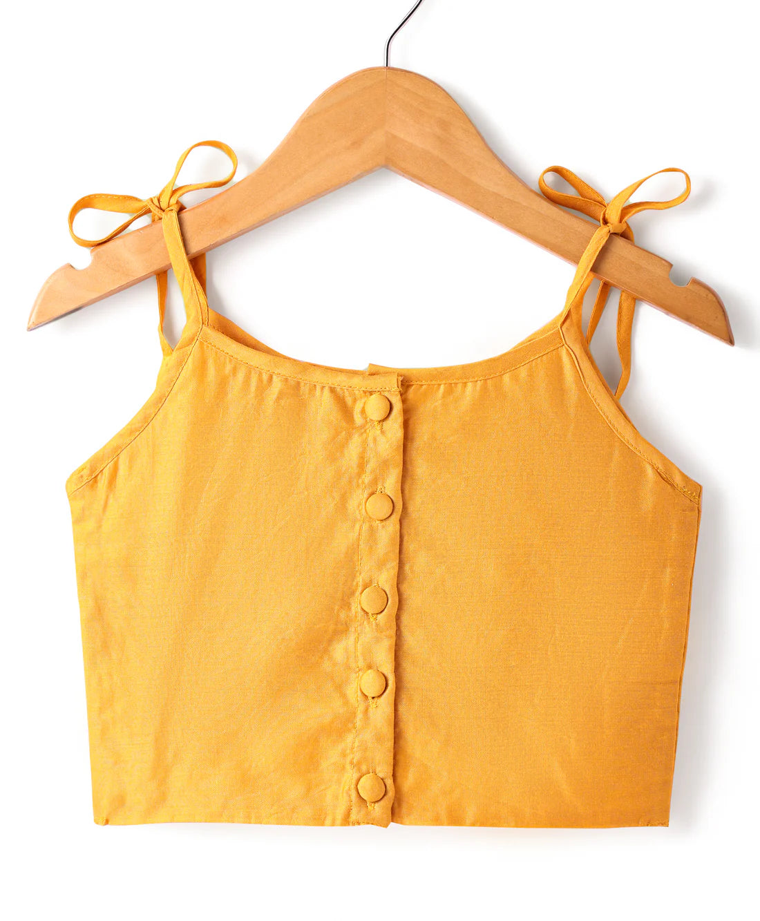 Girls Yellow embroidered Chanderi Silk Lehanga Choli & Dupatta