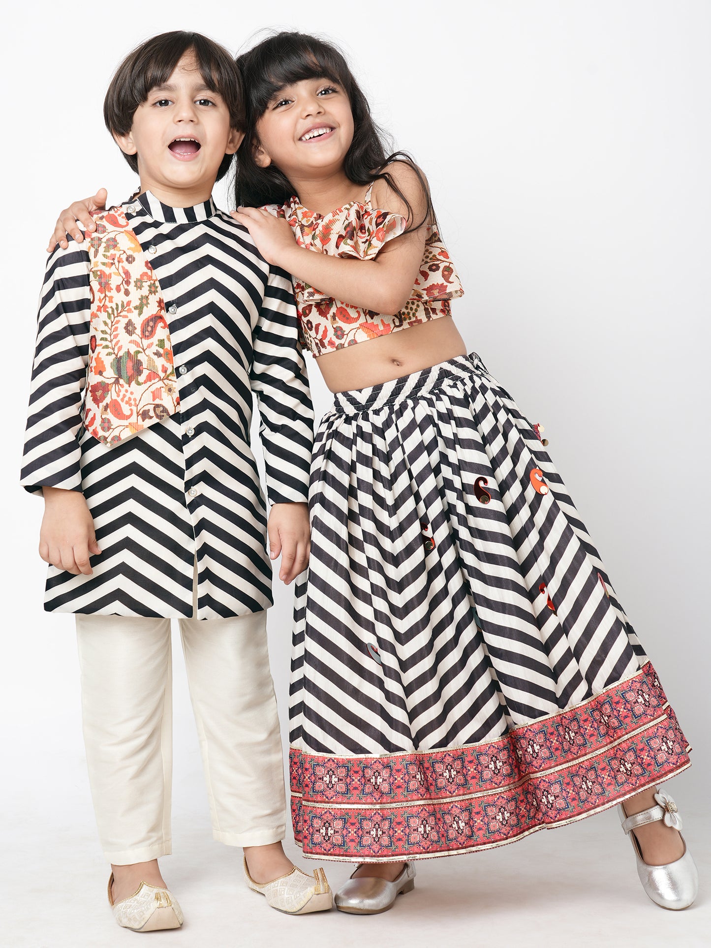 Girl - Chromatic Print Lehanga Choli
