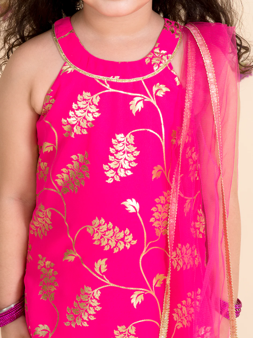 Girl - Pink Sharara Set