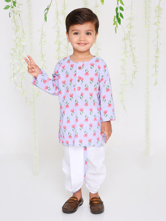Boy - Light Blue Kurta & Dhoti Set