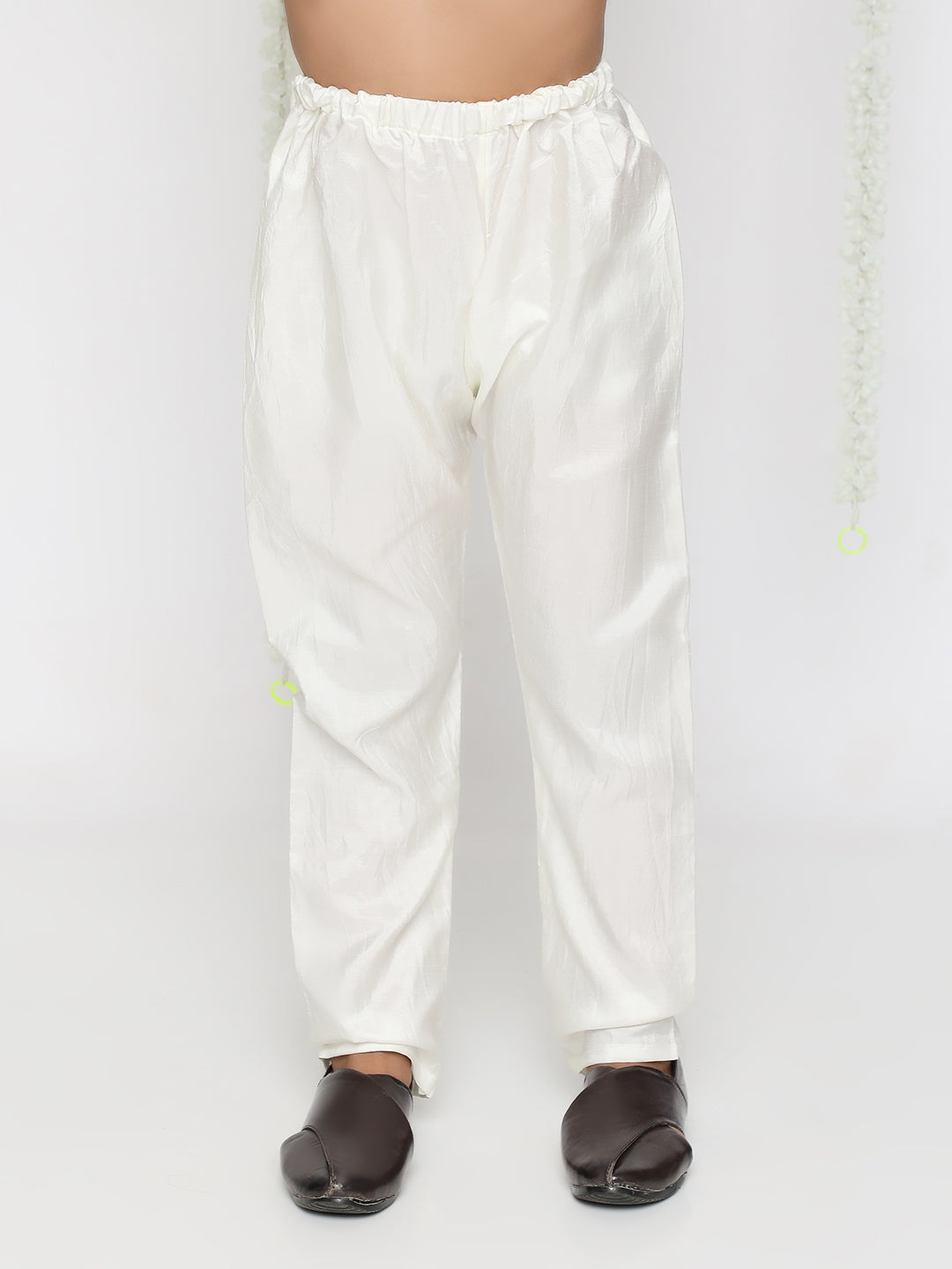 Boy - Blue Kurta with Jaal Design Jacket & Pyjama