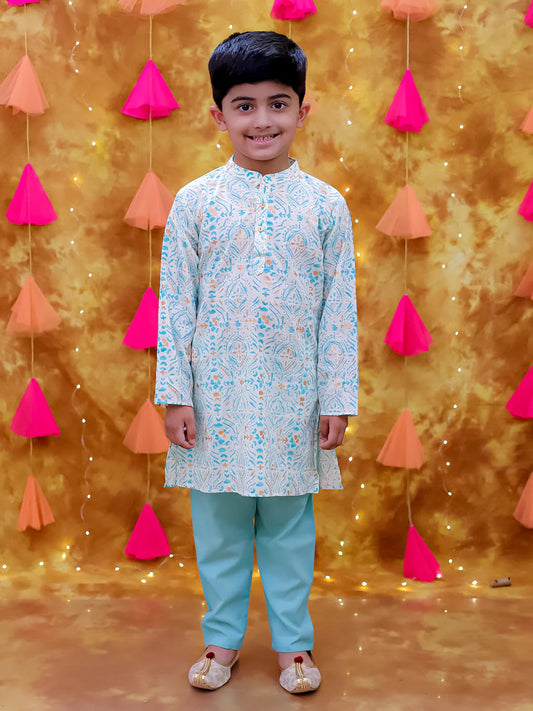 Boy - Cotton Kurta Pyjama Set
