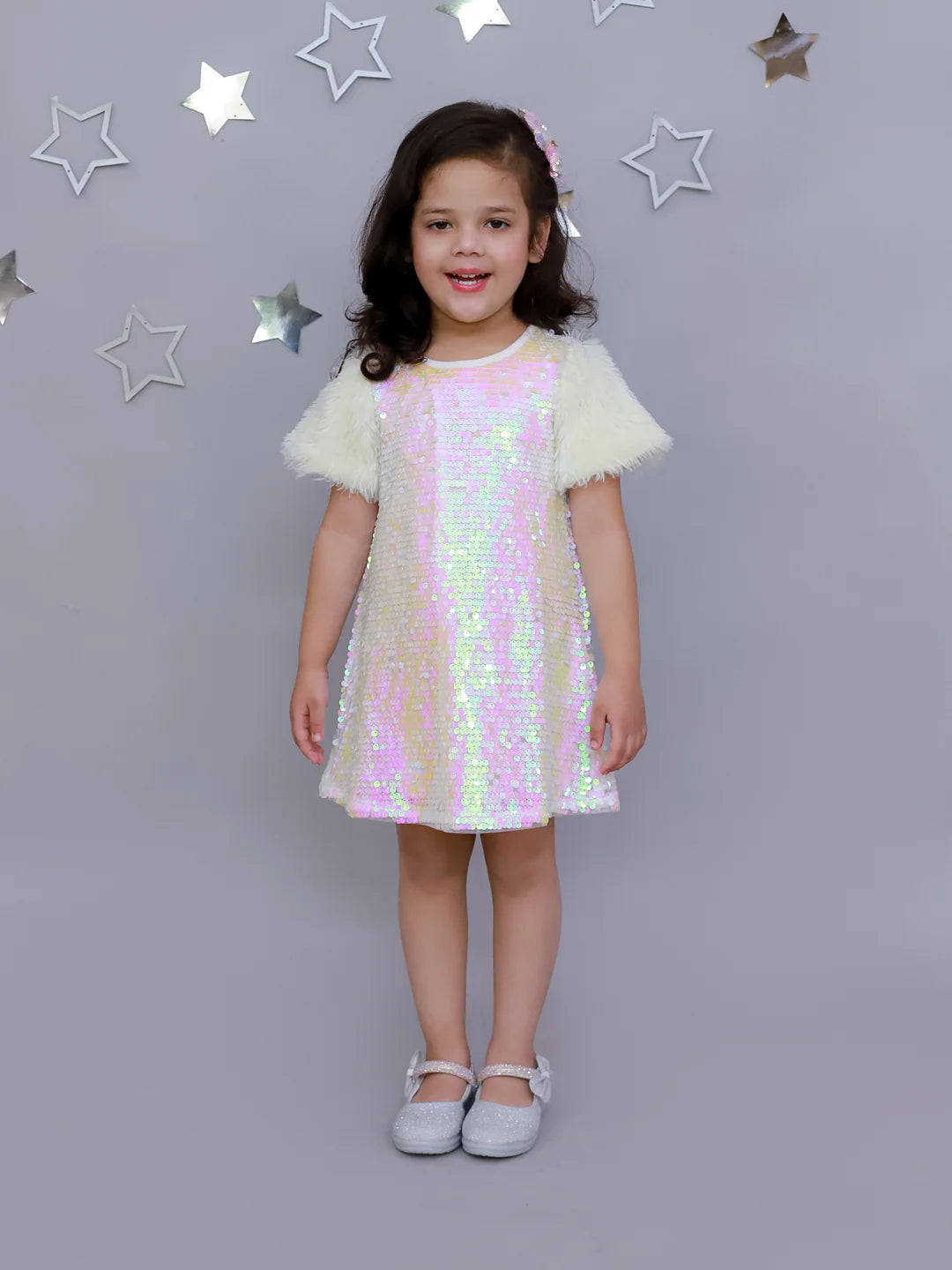 Girl - Razzle Dazzle Girls Party White Dress