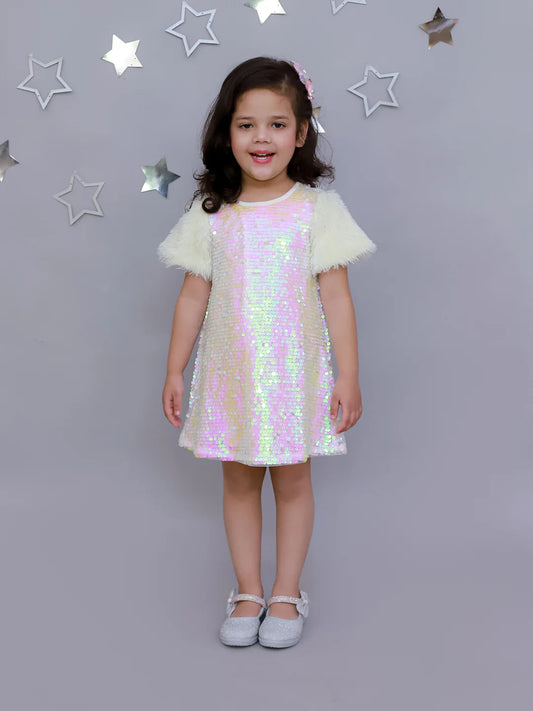 Girl - Razzle Dazzle Girls Party White Dress