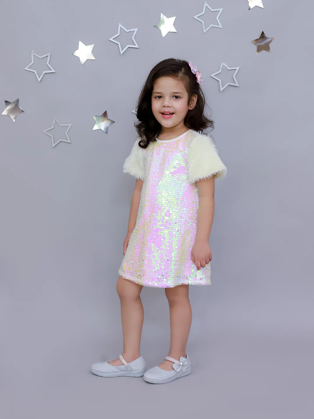 Girl - Razzle Dazzle Girls Party White Dress