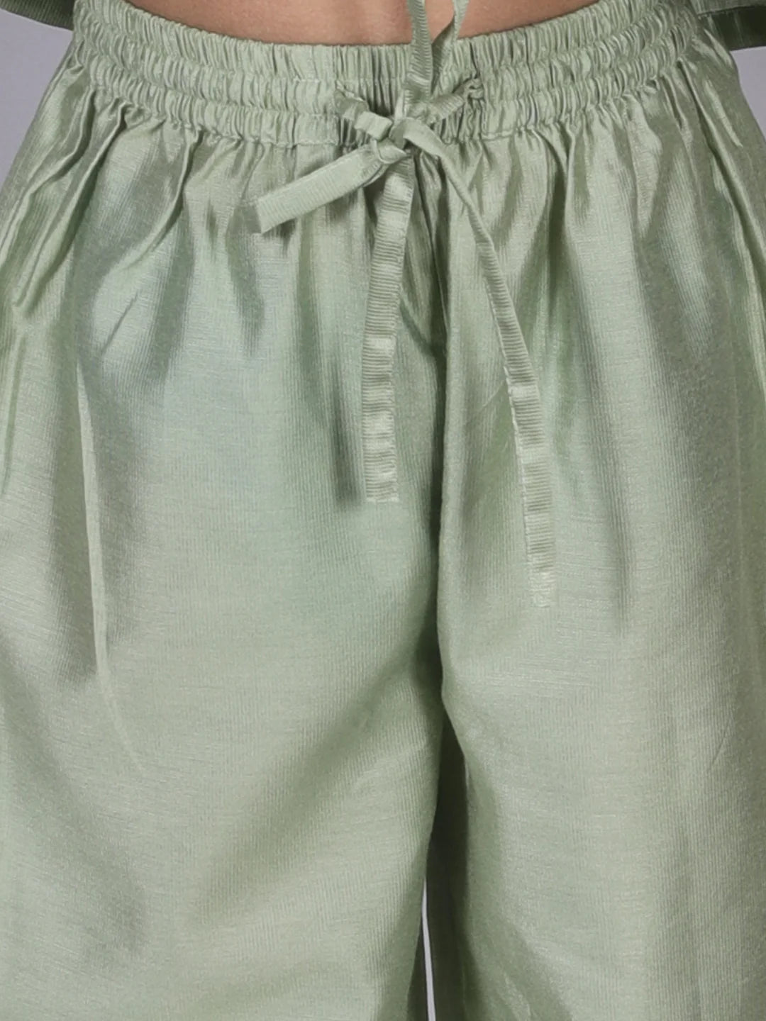 Boy - Green Kurta Pyjama with Mirror work