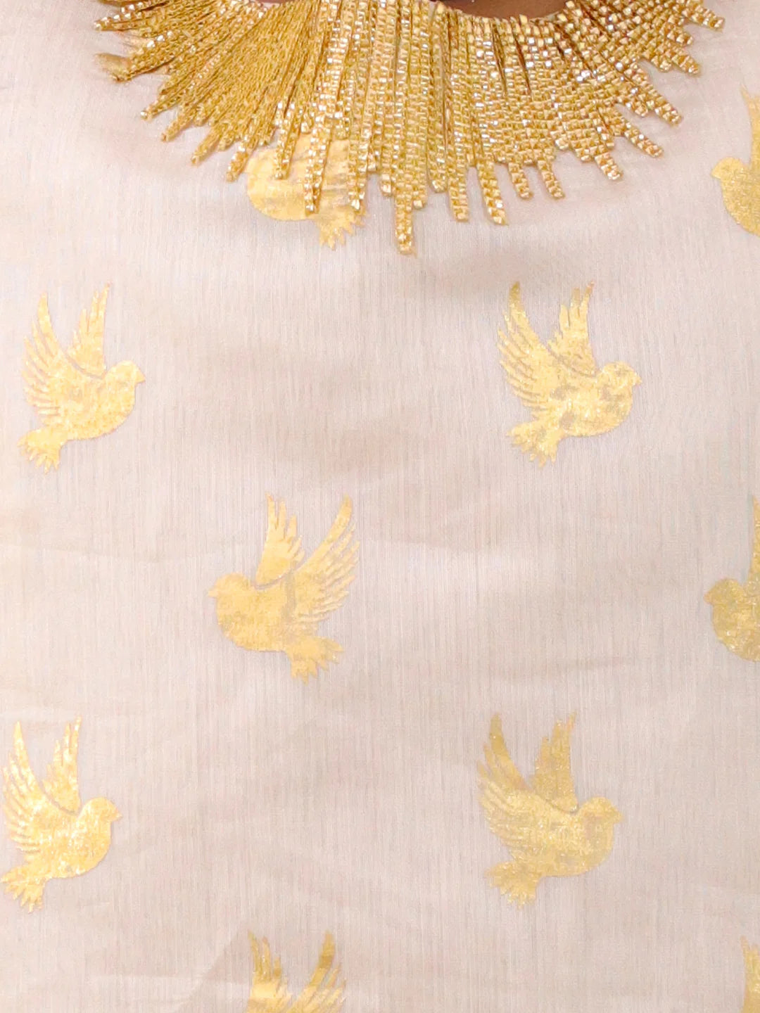 Girl - Off White Kurta and Dhoti Set