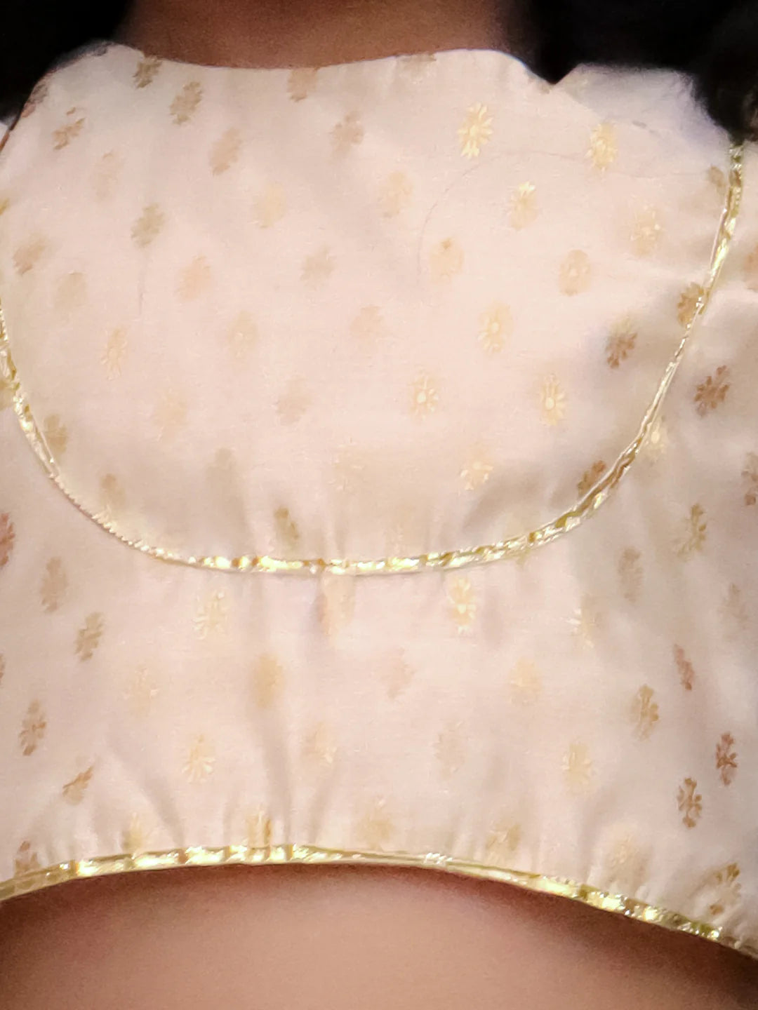 Girl - Off White Lehanga Choli Dupatta Set